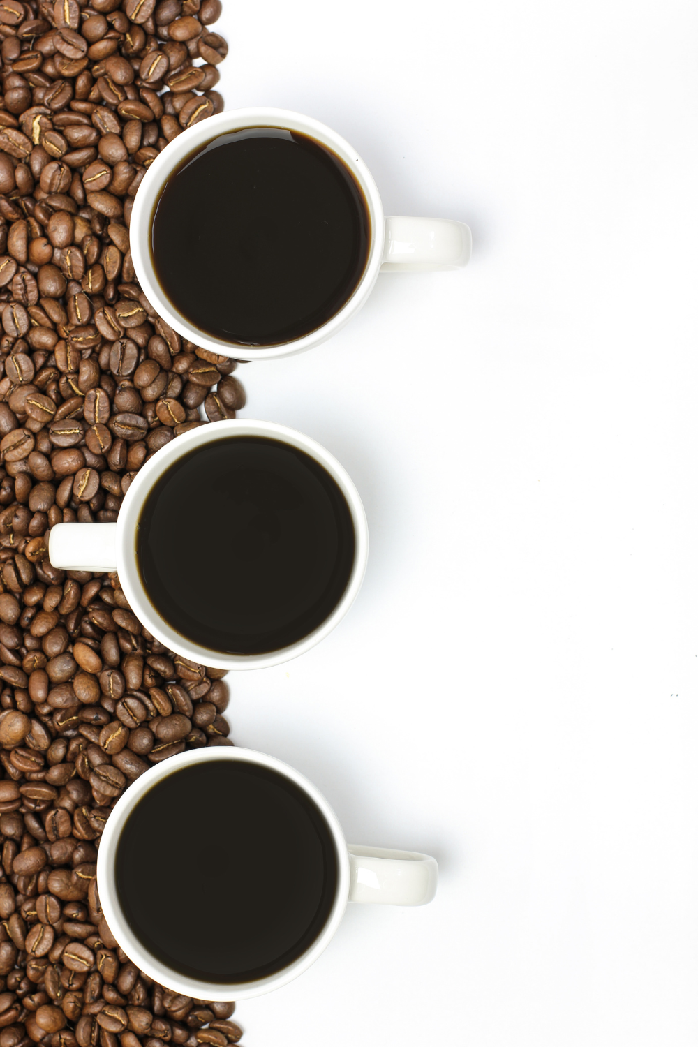 coffee cups on a white background