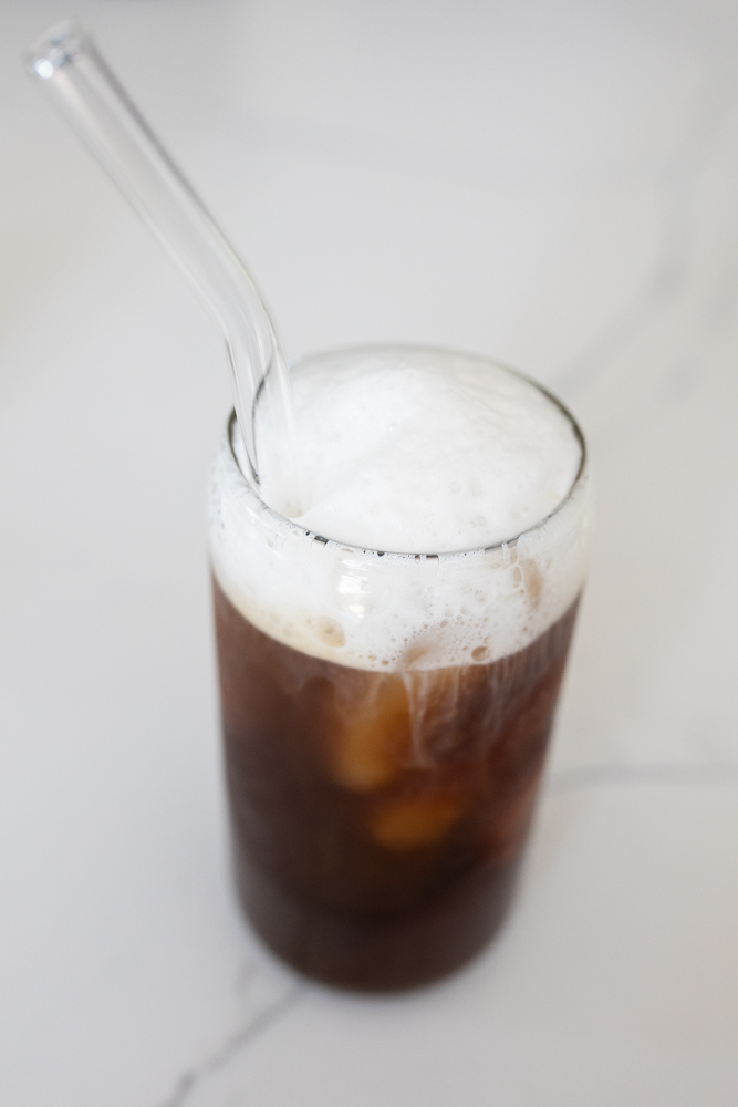 cold foam on iced coffee
