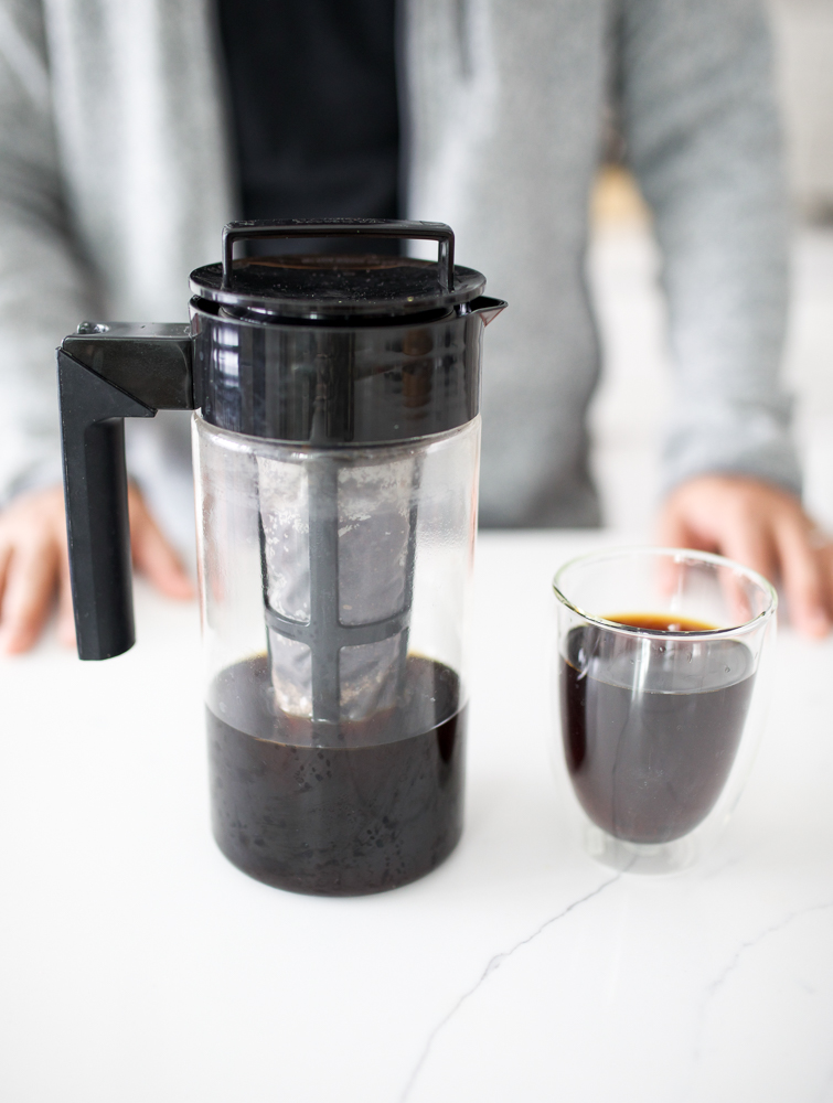 finished cold brew in cup