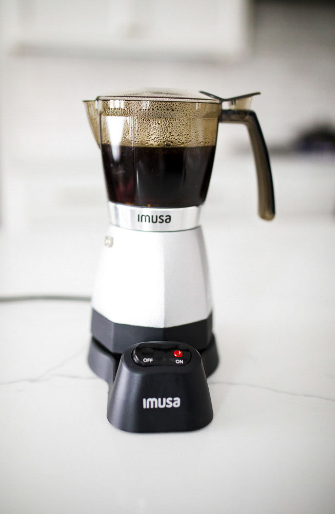 an electric moka pot