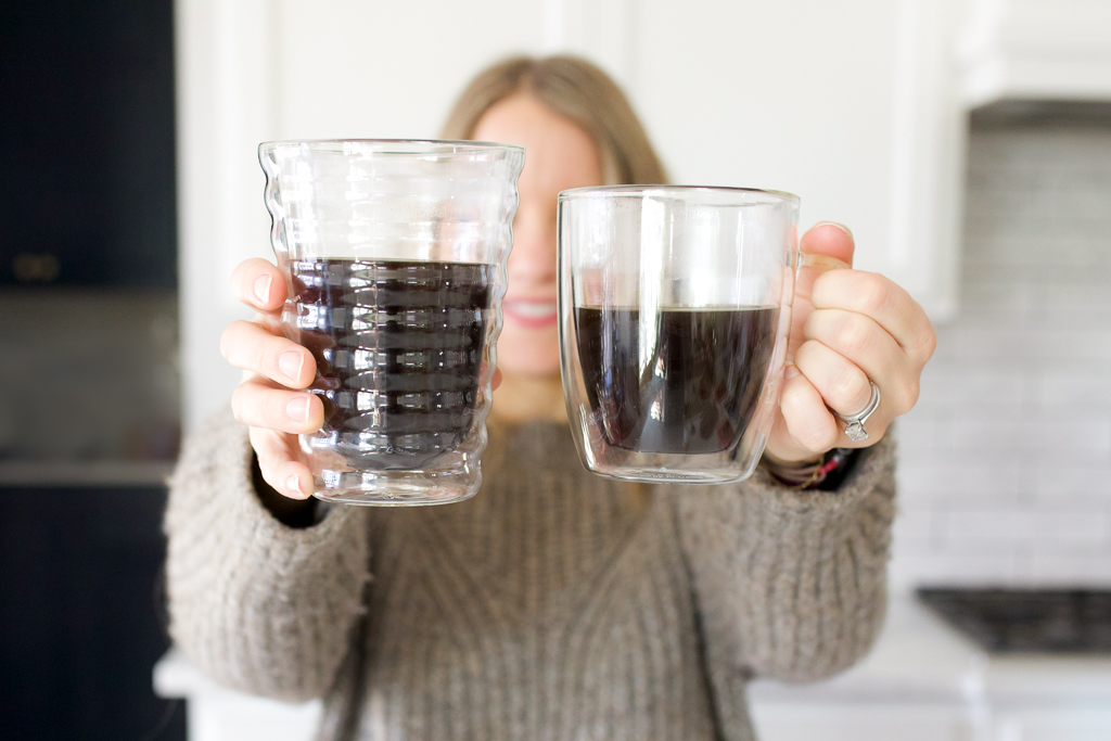 2 double wall mugs