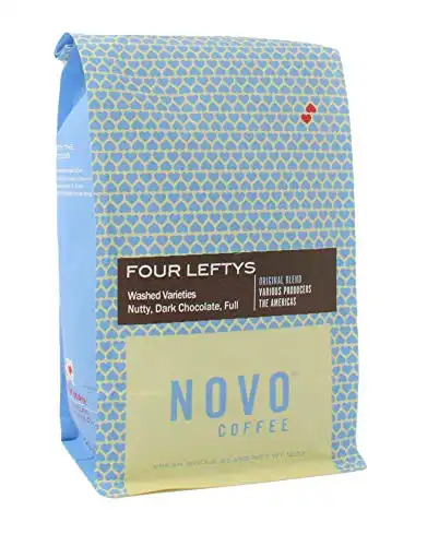 Novo Coffee "Four Leftys" Medium Roast Whole Bean Coffee