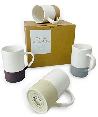 Mora Ceramics 12oz Coffee Mug Set of 4