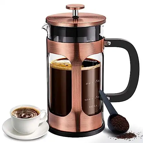 BAYKA 34 Ounce 1 Liter French Press Coffee Maker